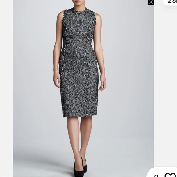 Michael Kors Collection Dresses & Skirts - Michael Kors Collection blue luxury tweed NWT midi dress
